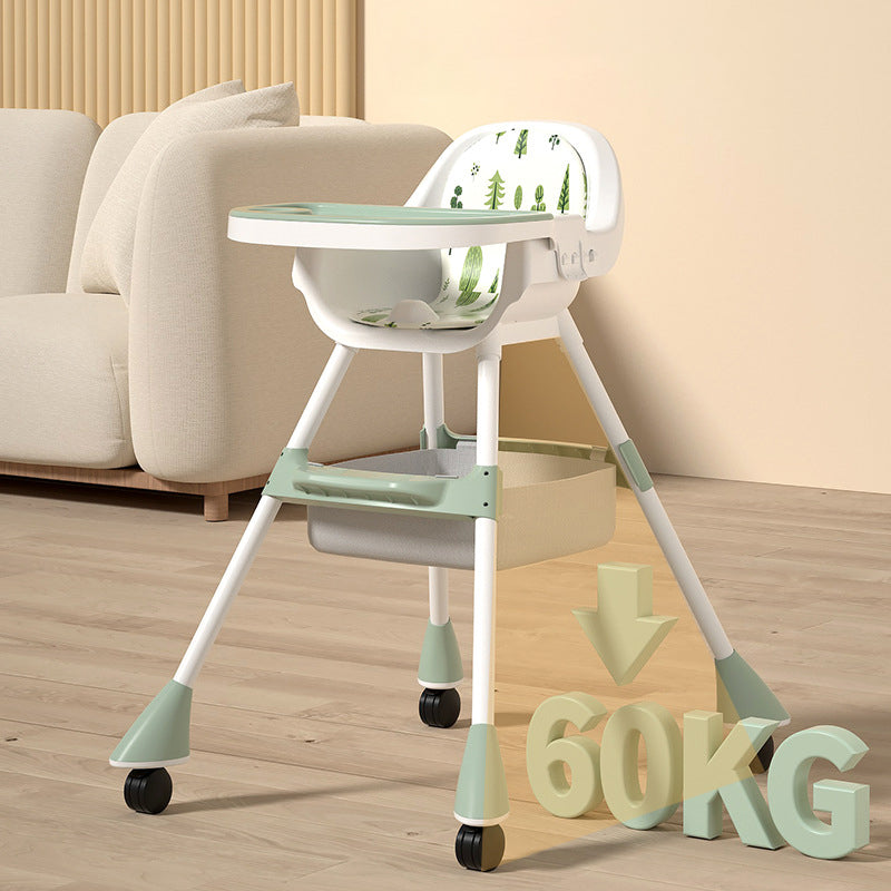 Baby High Chair - Light Green