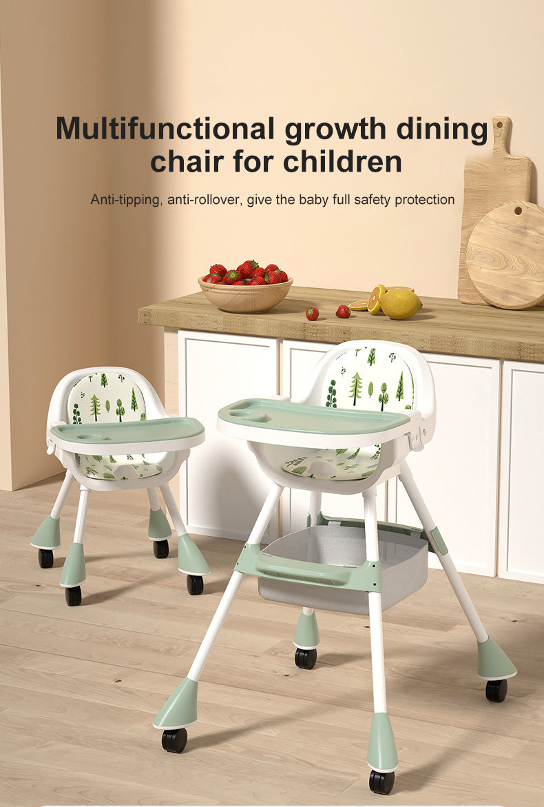 Baby High Chair - Light Green