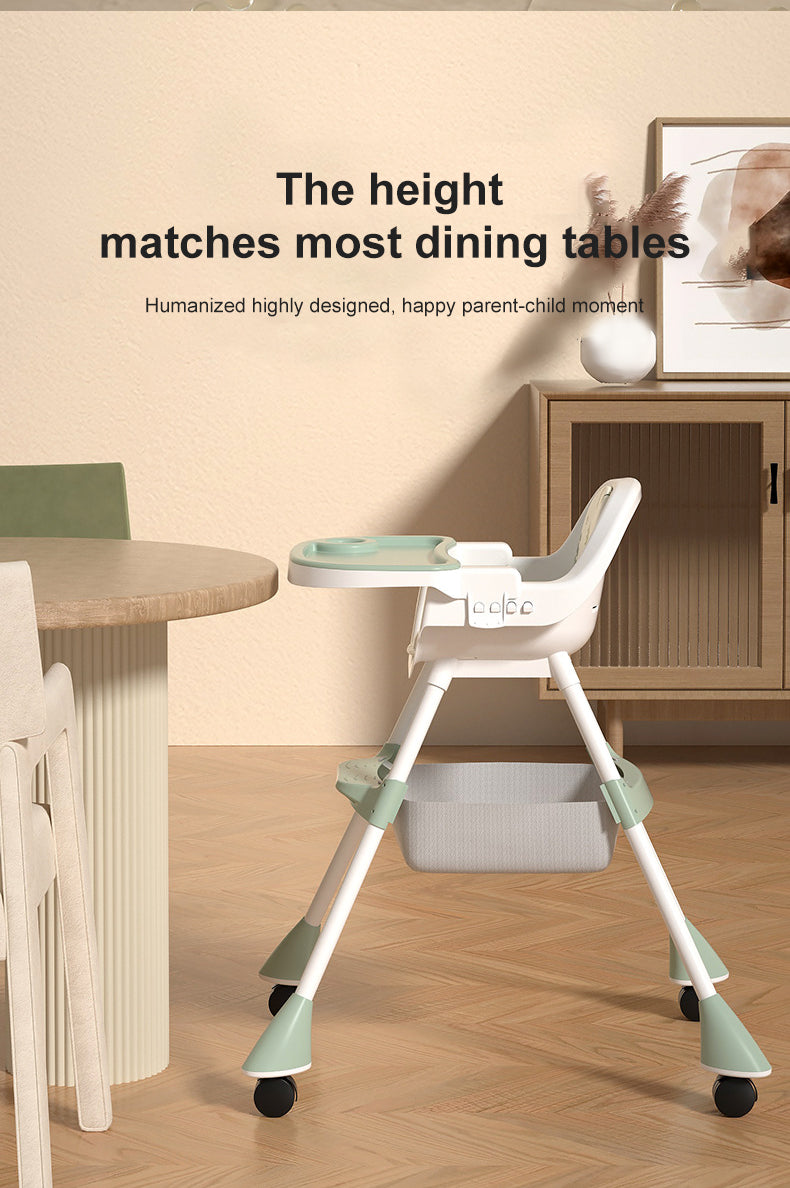 Baby High Chair - Light Green