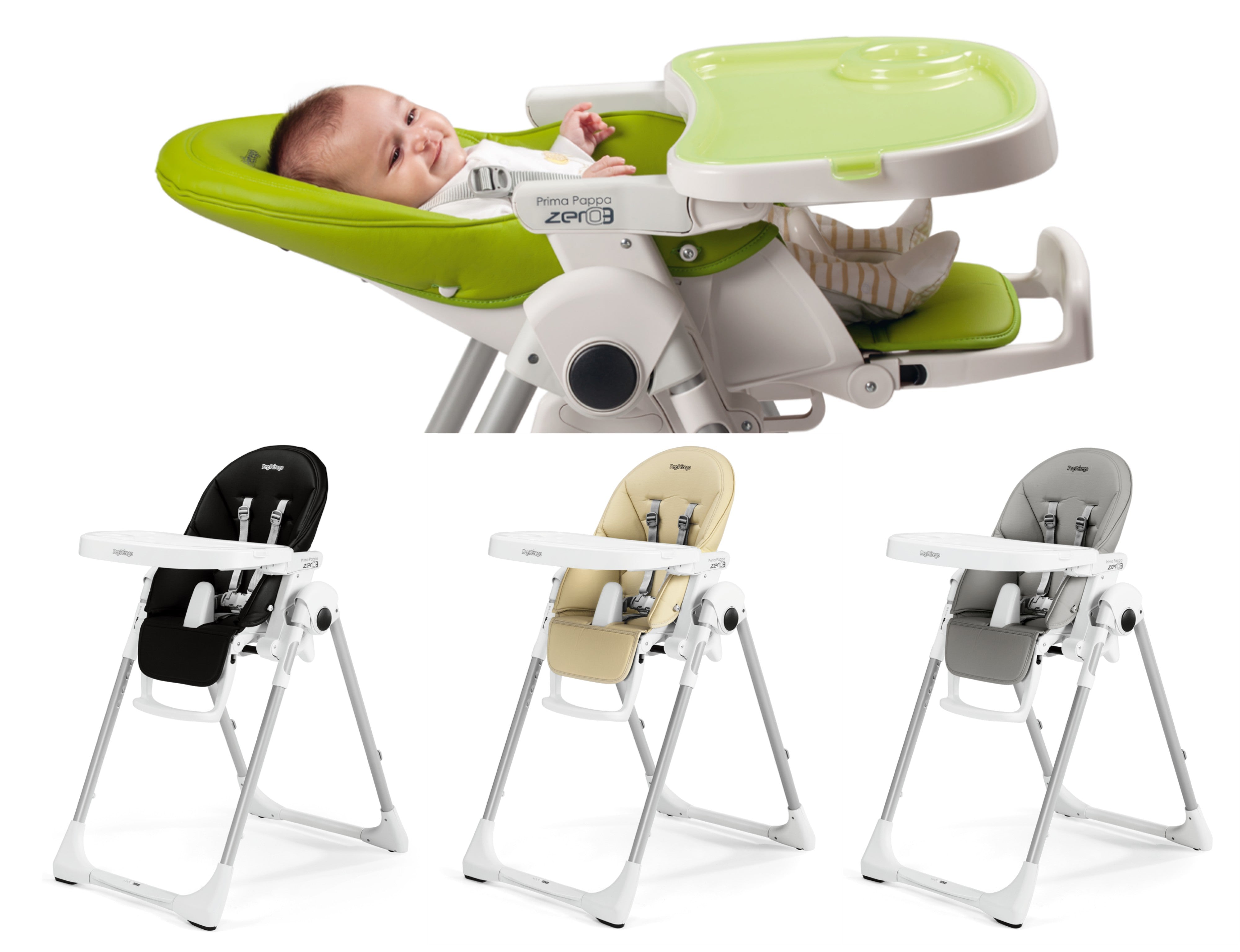Peg Perego Prima Pappa Follow Me Highchair - Luxe Collection