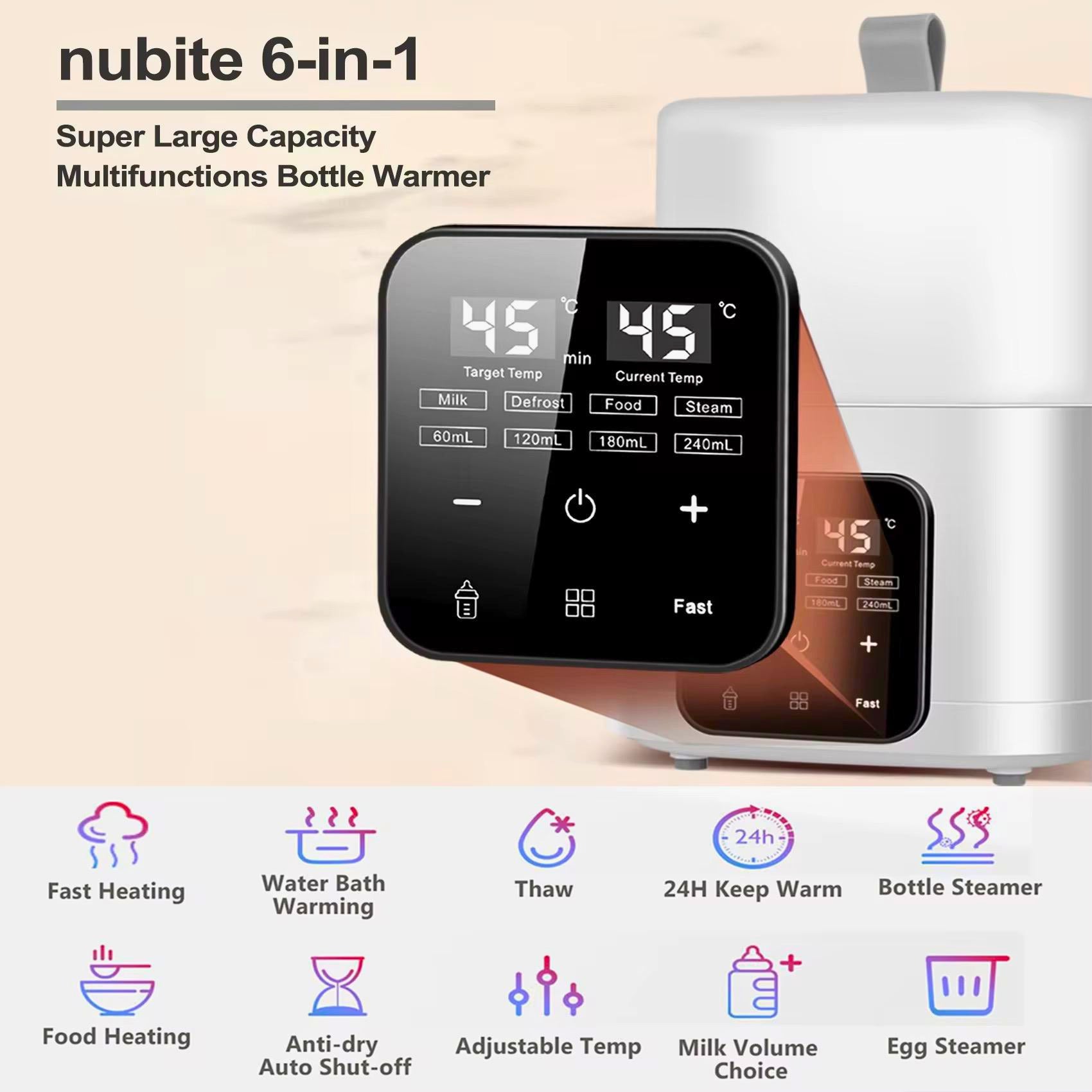 6 in 1 Bottle Warmer and Steriliser