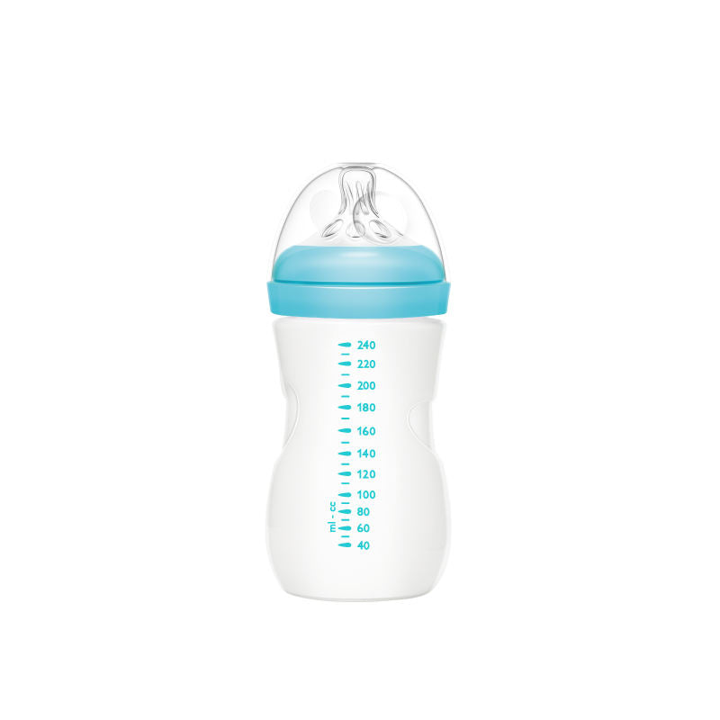 Momeasy 240ML Borosilicate Glass Wide-neck Feeding Bottle