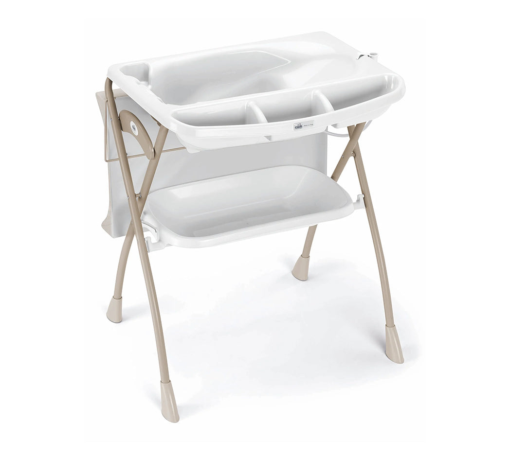 Volare Baby Bath with Changing Station - Cream