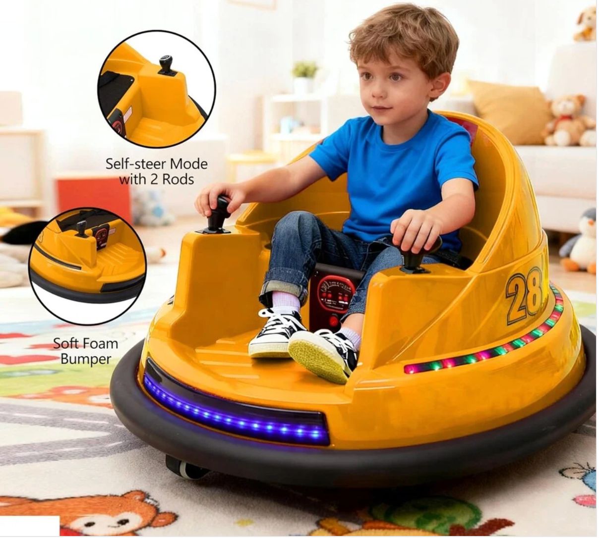 Kidzone Electric Bumper Cars