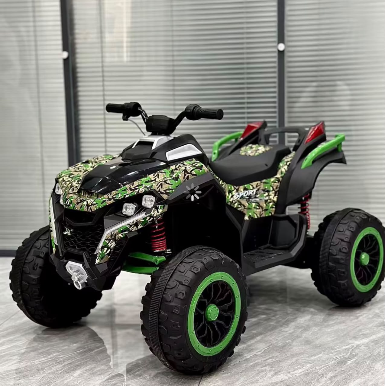 Kids Electric Ride-On Quadbike - Green